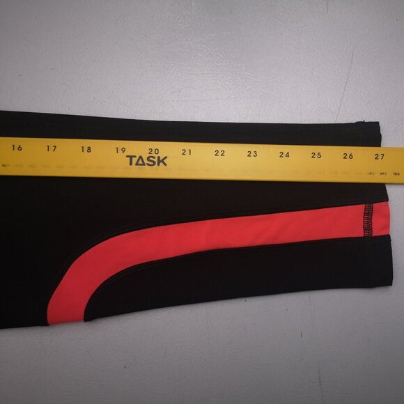 Reebok Ladies Size XL Ankle Length Black with Salmon Accents Leggings - Picture 7 of 7